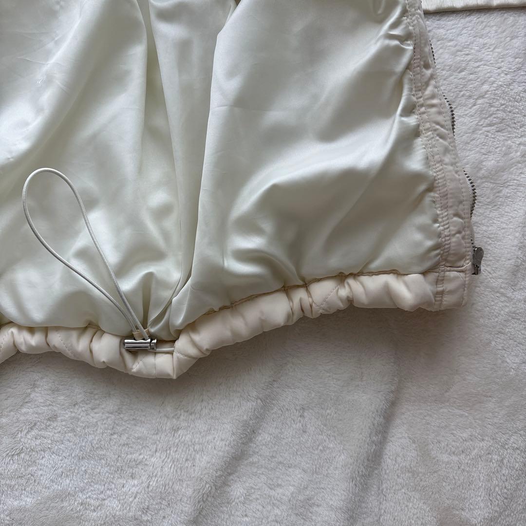 uncrave 洗える　プルーフナイロン キルティング コート　エクリュ　2