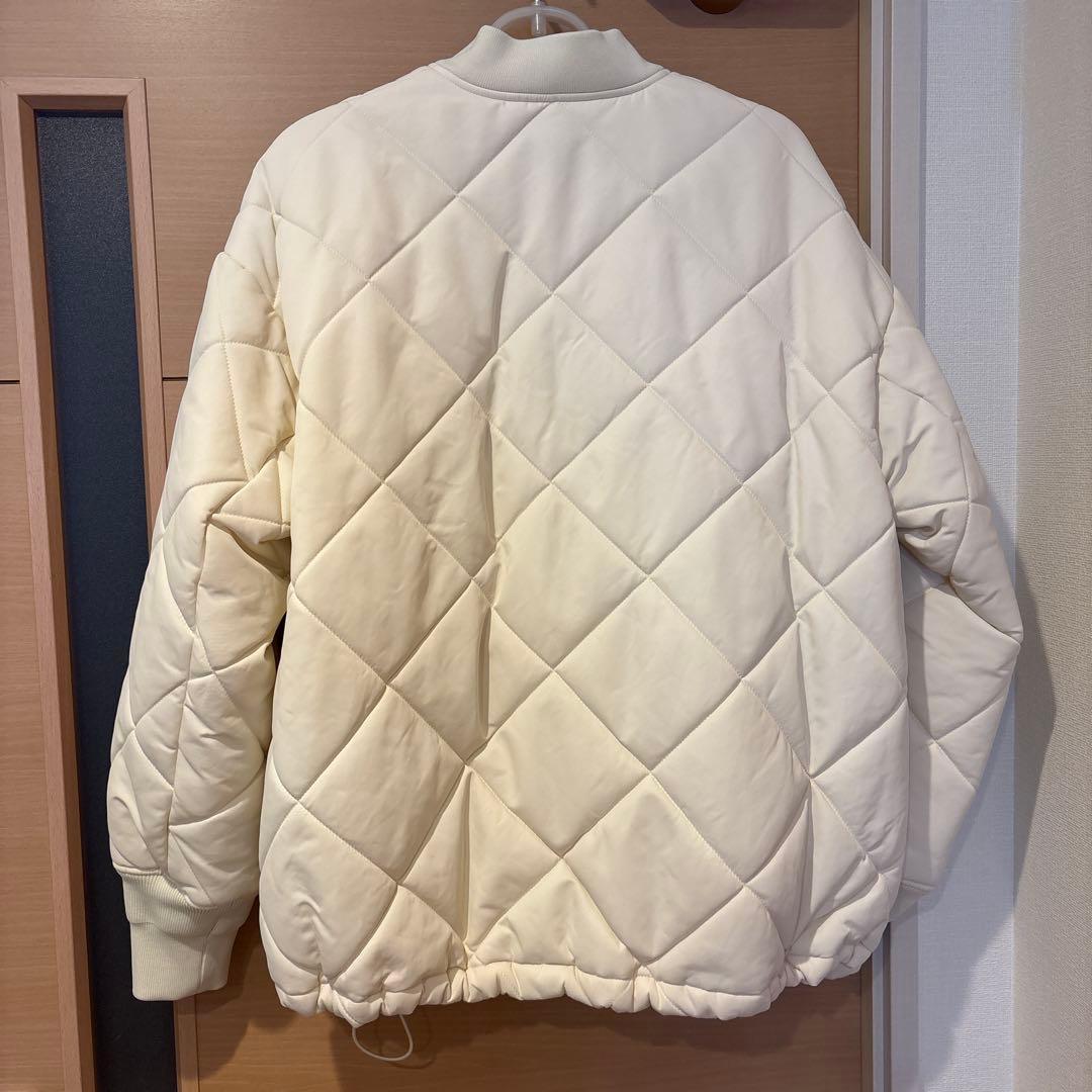 uncrave 洗える　プルーフナイロン キルティング コート　エクリュ　2