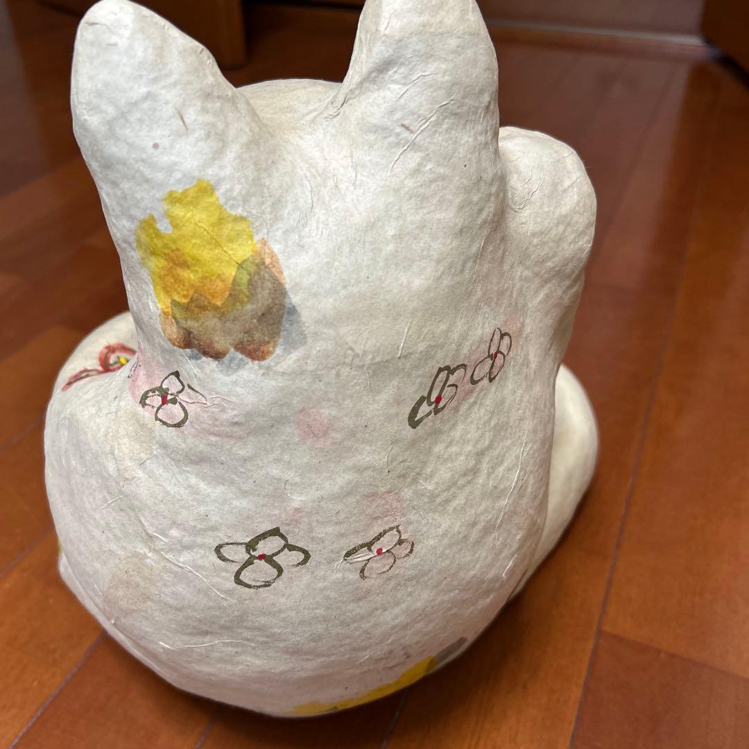 張子　招き猫の置物 約30cm