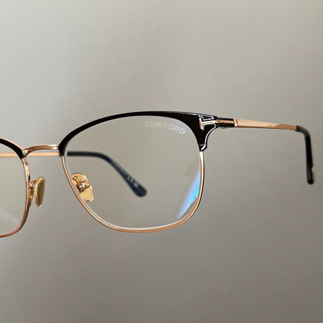 トムフォード メガネ サーモント ブラック ゴールド 黒 金 ブルーライトカット