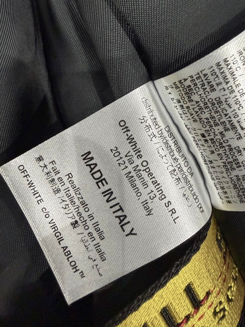 OFF WHITE オーバーサイズアウター（黒）（S）