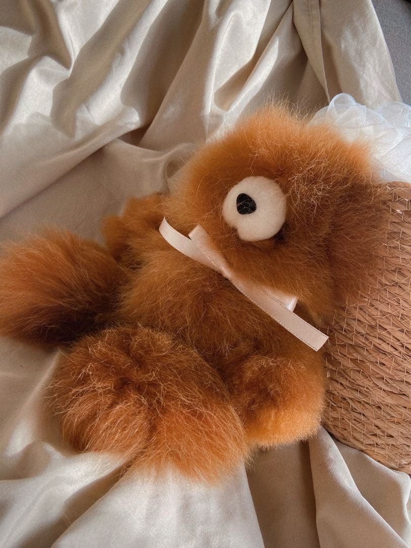 ふわふわアルパカテディベア (ペルー直輸入) ココア