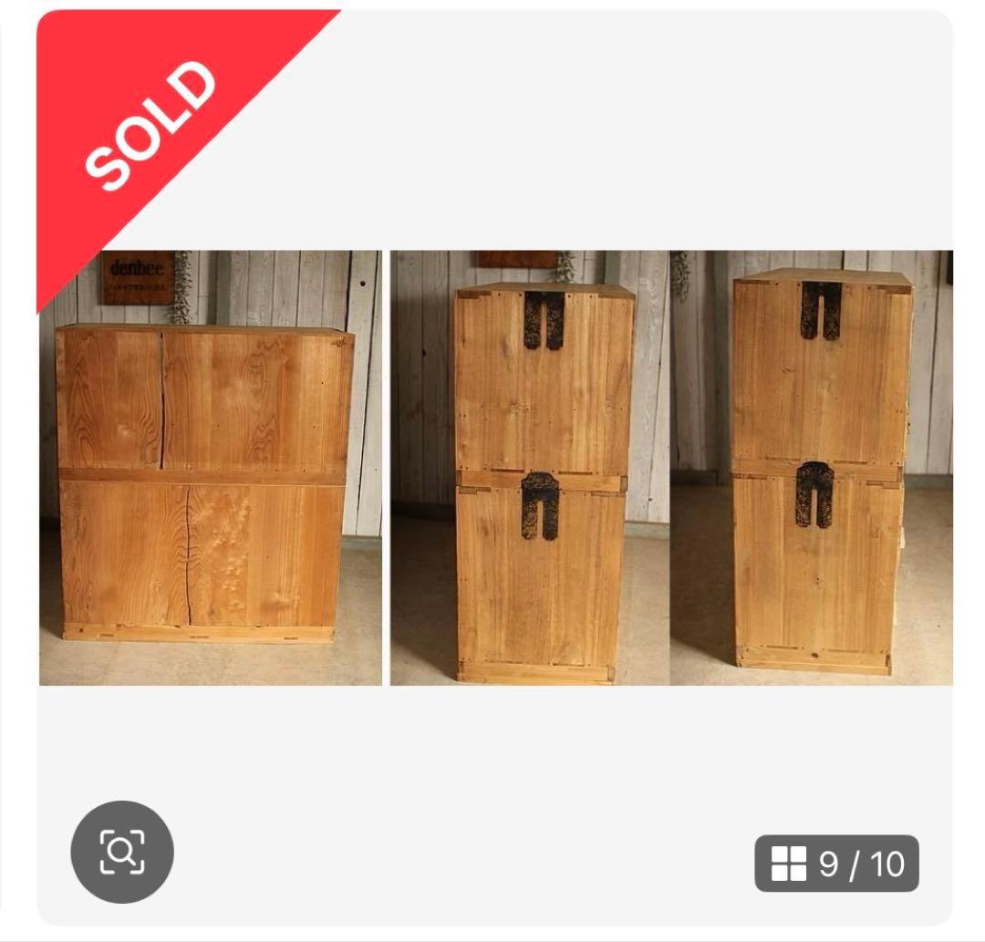 前面ガラス引き出し2段×ガラス戸棚×木製小引き出し3杯　食器棚　シャツケース