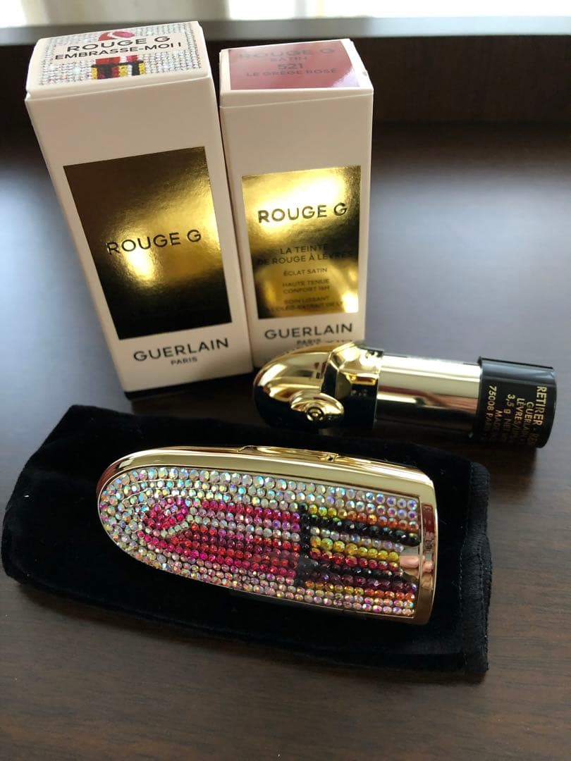 【新品】ゲラン　ルージュジェ　SATIN521＆限定リップケース