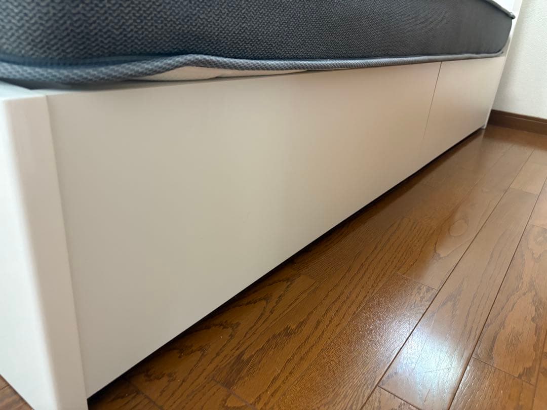 【フレーム+マットレス】ニトリ ダブル　ホワイト　セット販売　NITORI