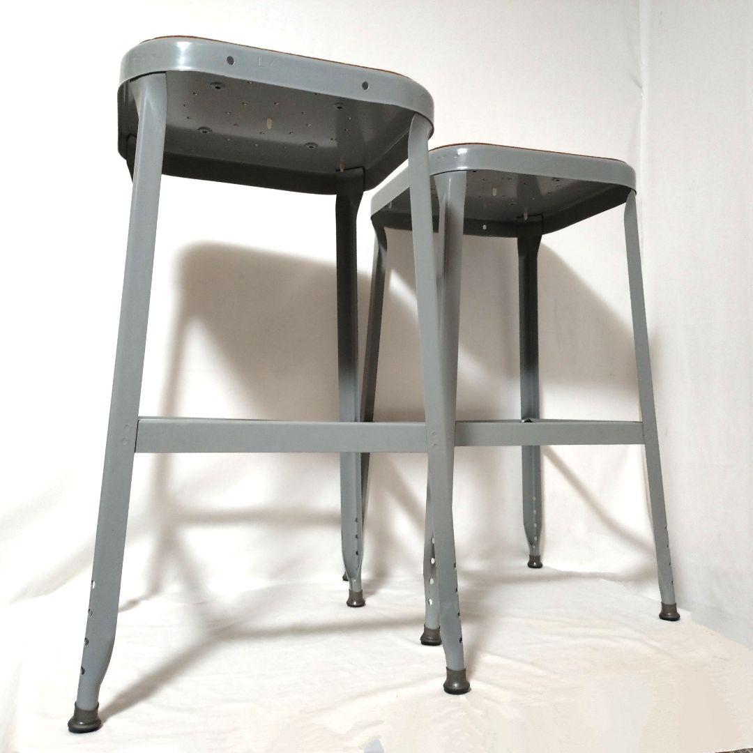 廃盤品　LYON　ファクトリースツール　2脚セット　ハイスツール　ヴィンテージ