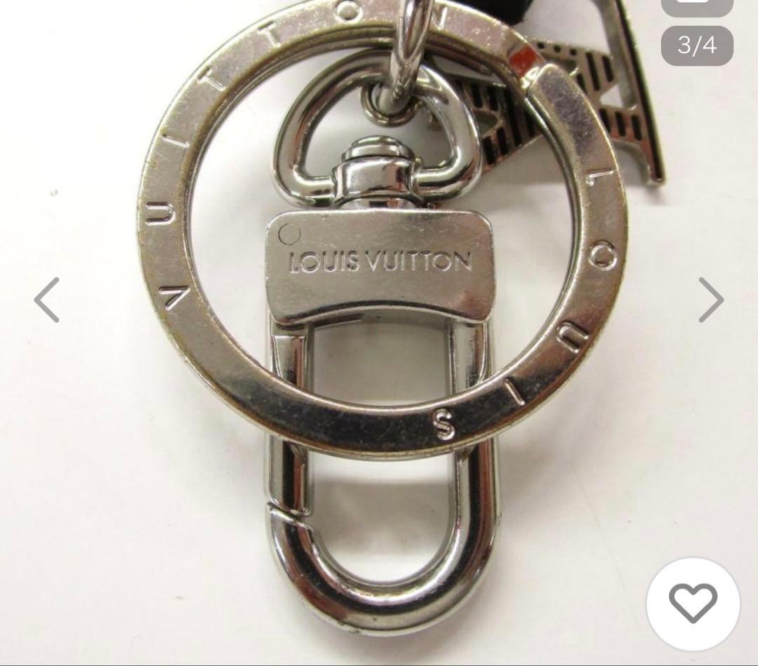 LOUIS VUITTON ブラックレザー キーホルダー