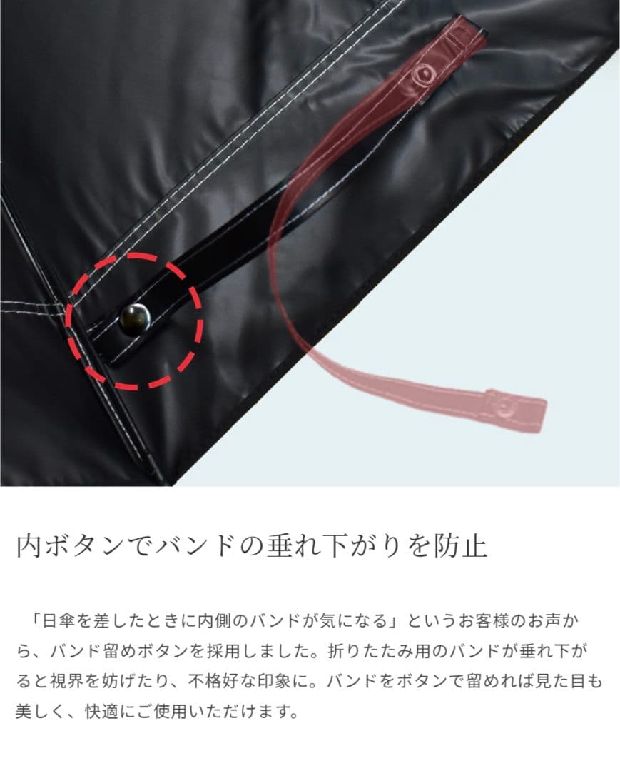 芦屋ロサブラン　100%遮光日傘　3段折り