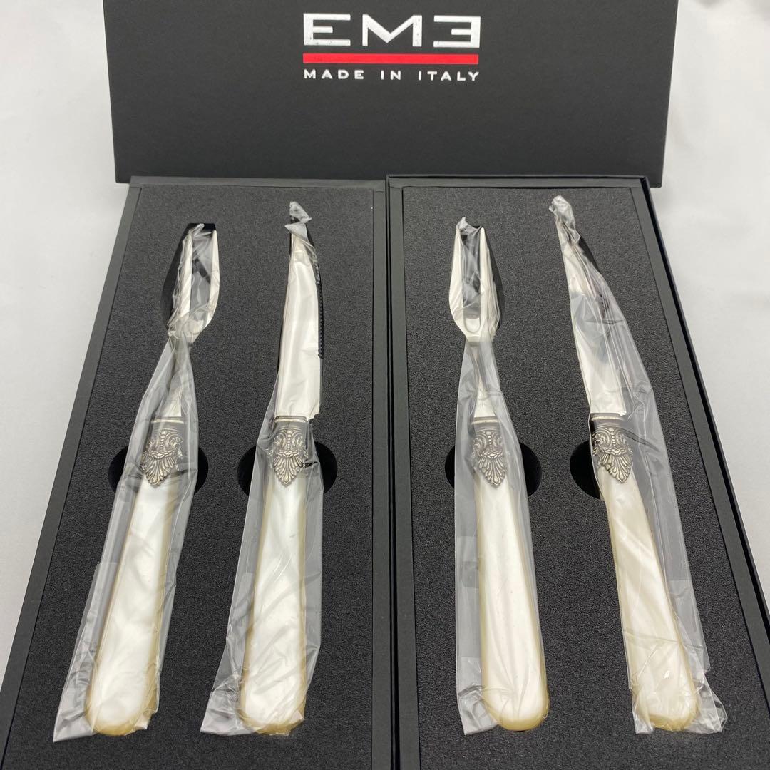 EME エメ　ステーキセット　カトラリー　フォーク　ナイフ　ペア　イタリア製