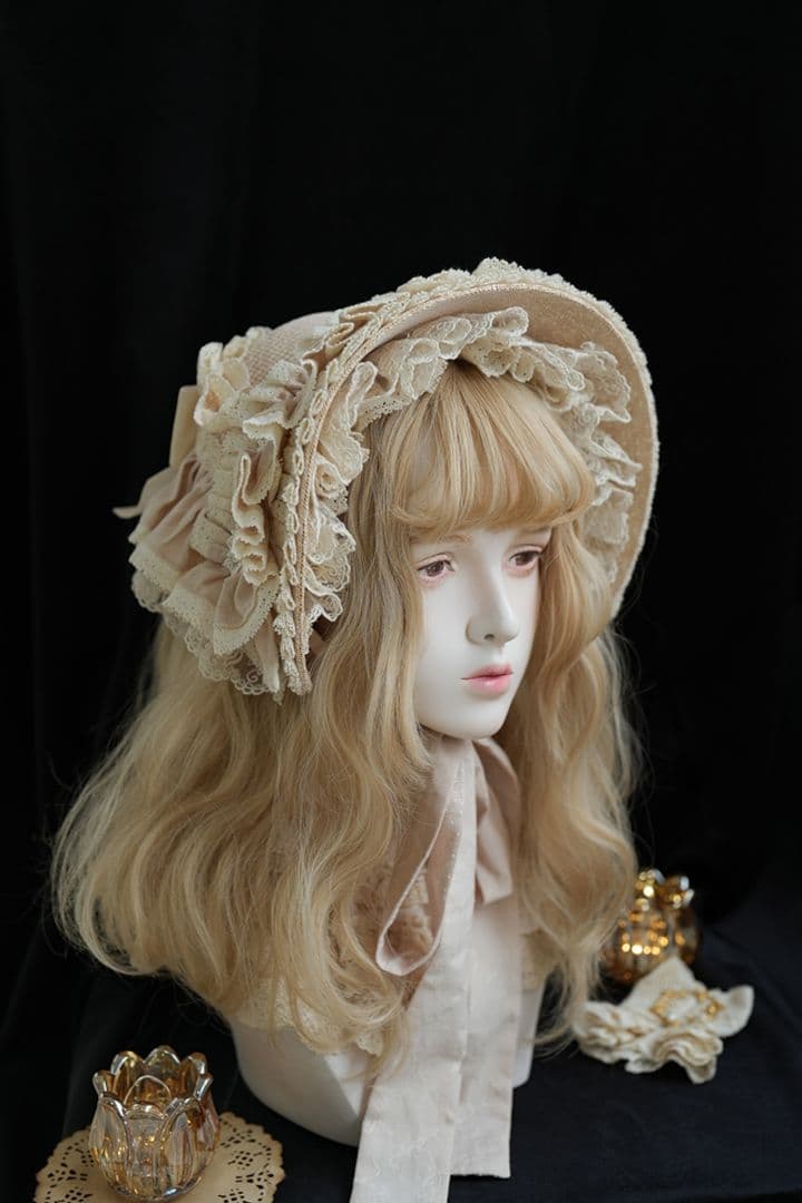 星箱works 西洋人形魔法　ボンネット　ベージュ