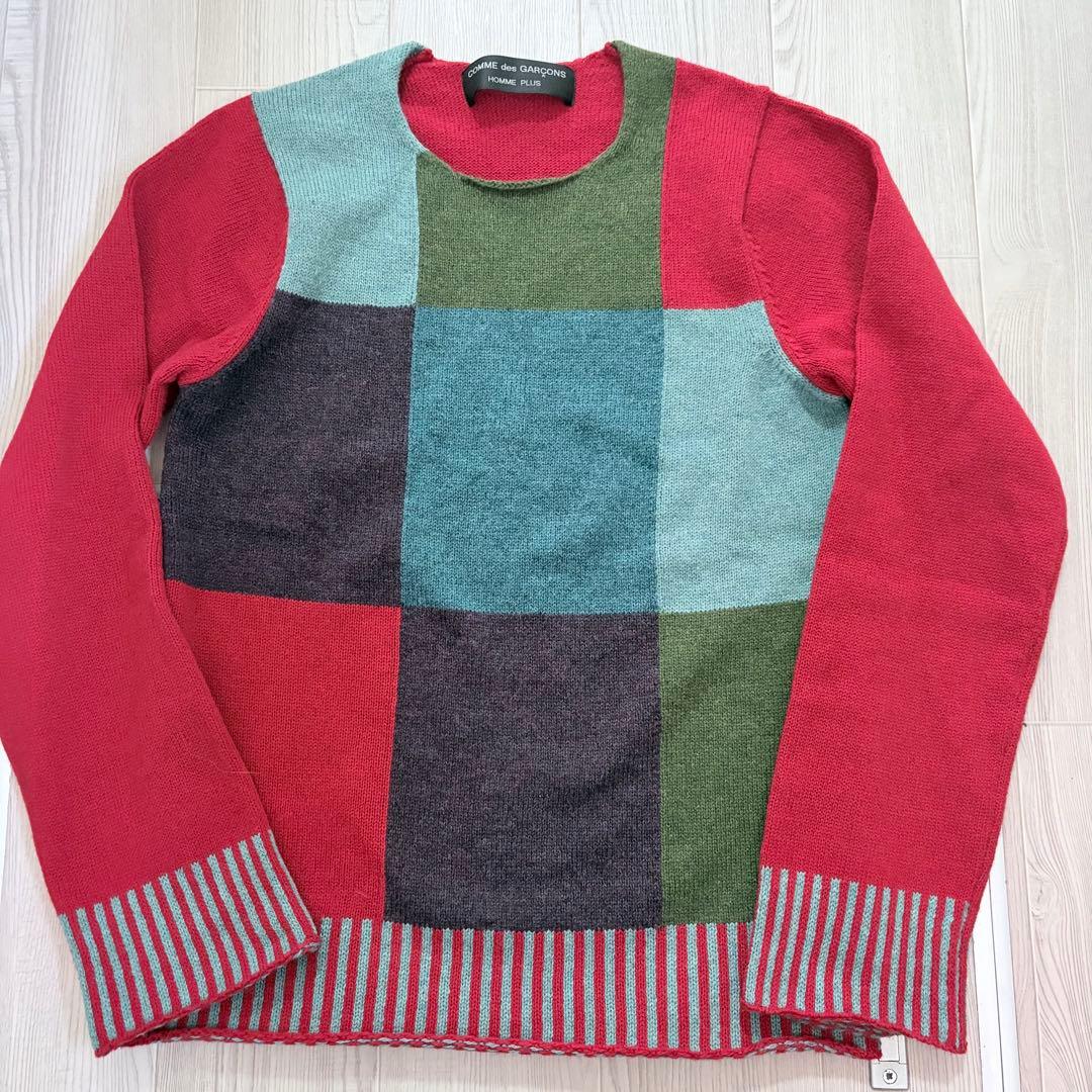 comme des garçons 96AW ニット パッチワーク