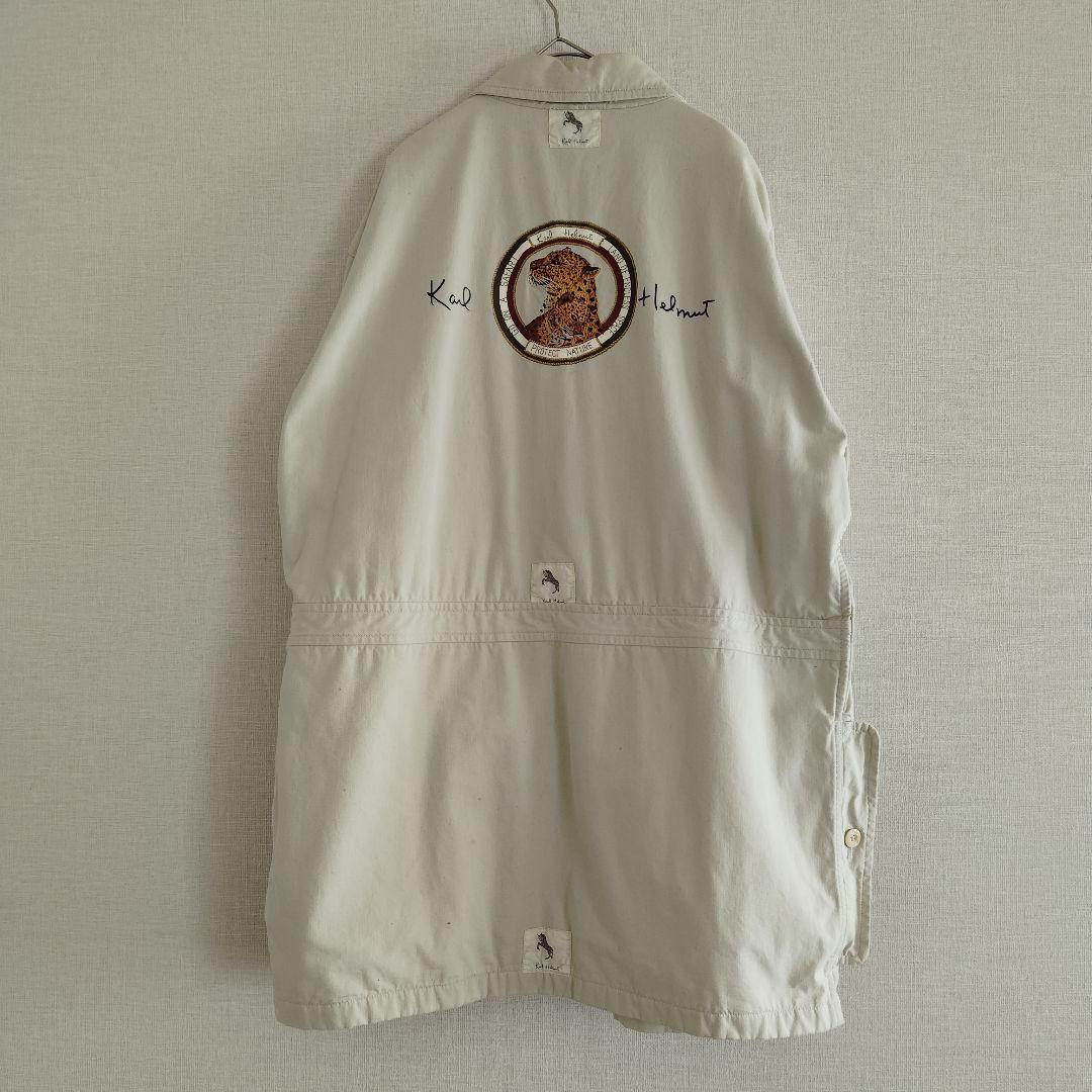 カールヘルム サファリジャケット レオパード刺繍 パッチワーク ピンクハウス