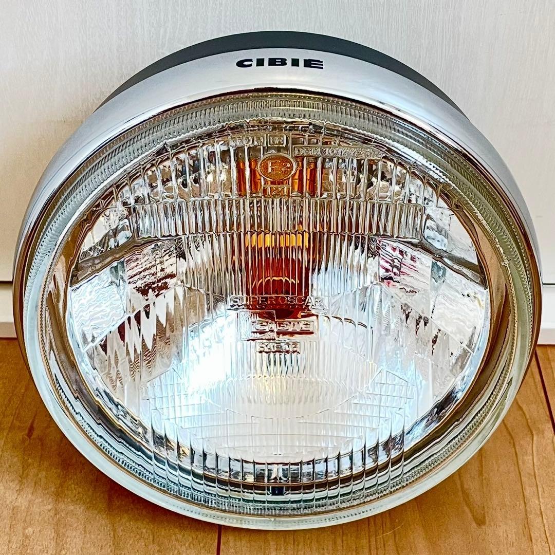 当時物 シビエ 凹み ヘッドライト 美品 CIBIE マーシャル