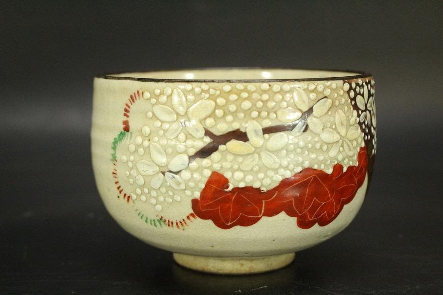 茶道具 京焼 雲錦茶碗 小碗 時代物(LC727)