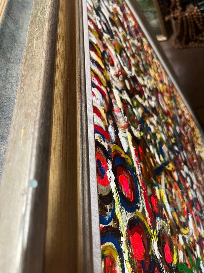 抽象画 油絵 インテリア 絵画 額縁 ゴージャス