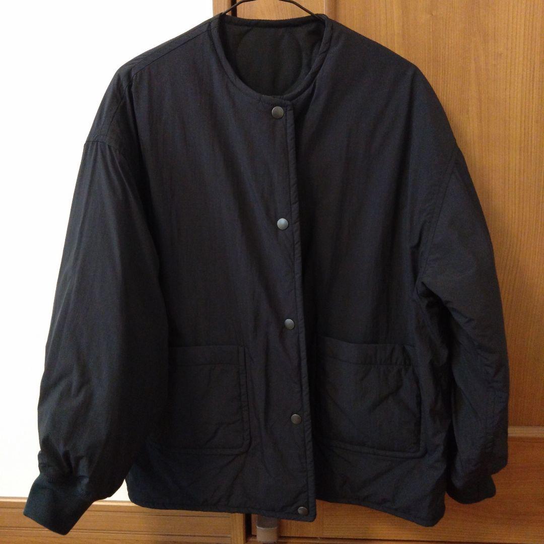 アーバンリサーチドアーズ　フォークアンドスプーン　リバーシブルノーカラーブルゾン