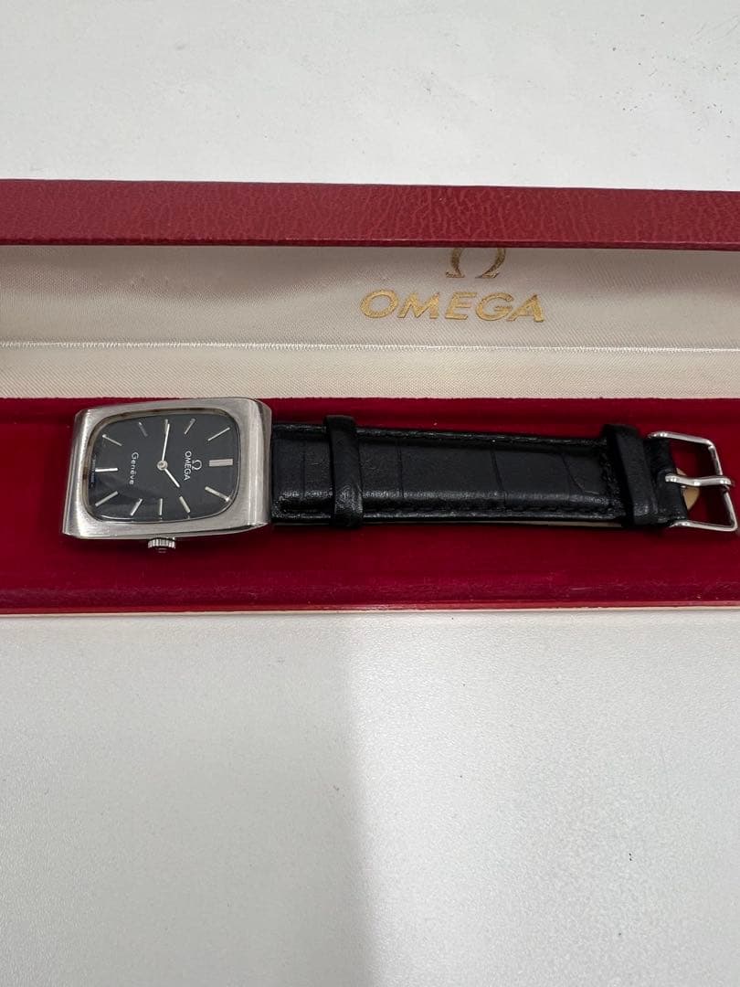 OMEGA Geneve アナログ時計 ブラック
