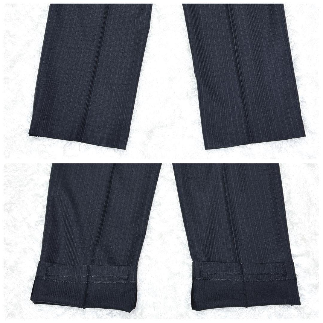 希少サイズ✨REGAL リーガル ダークブルー ストライプ ビジネススーツ