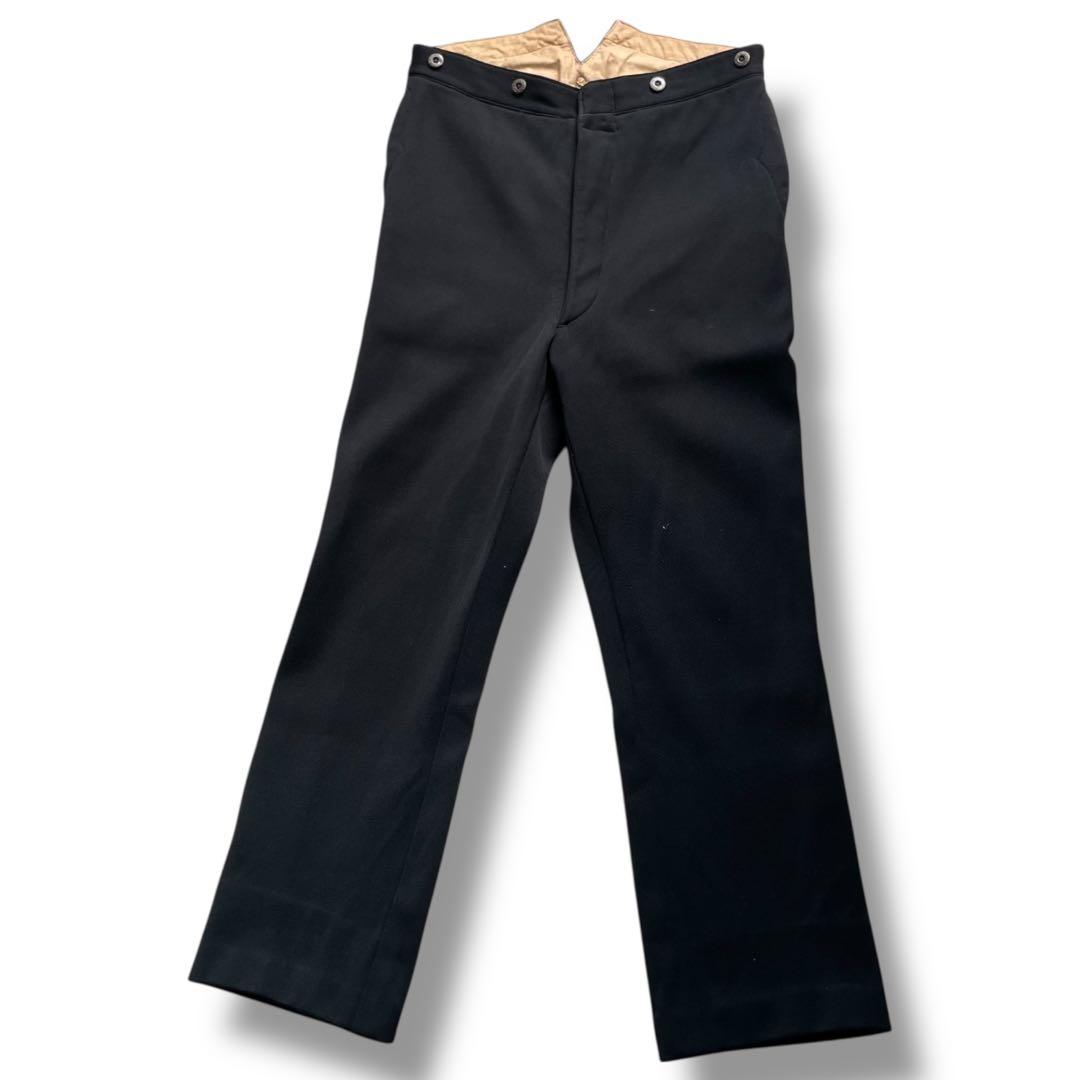 20s 30s サスペンダー ウィップコードトラウザーズパンツ スラックス