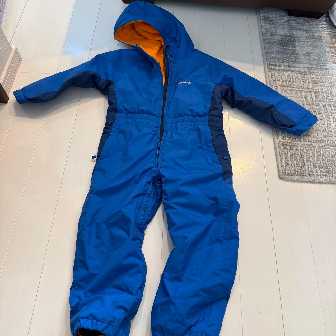 美品　mont-bell 子供用ジャンプスーツ 120サイズ