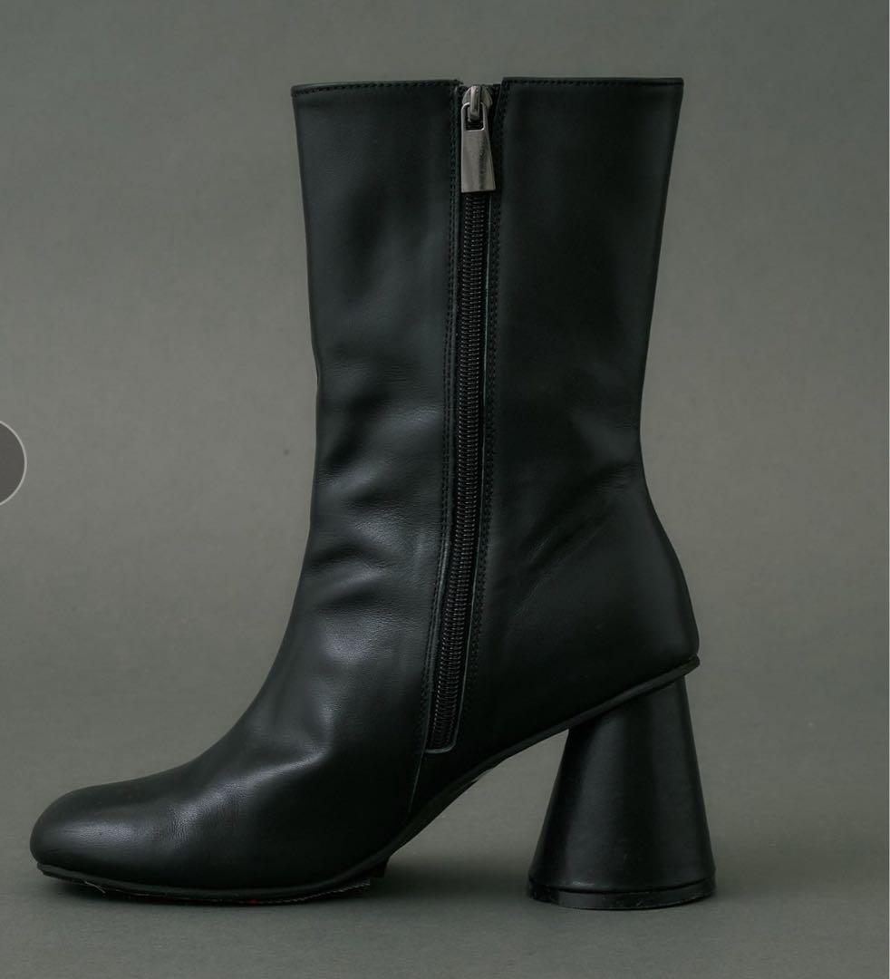 靴 United Tokyo Cone Heel Round Boots