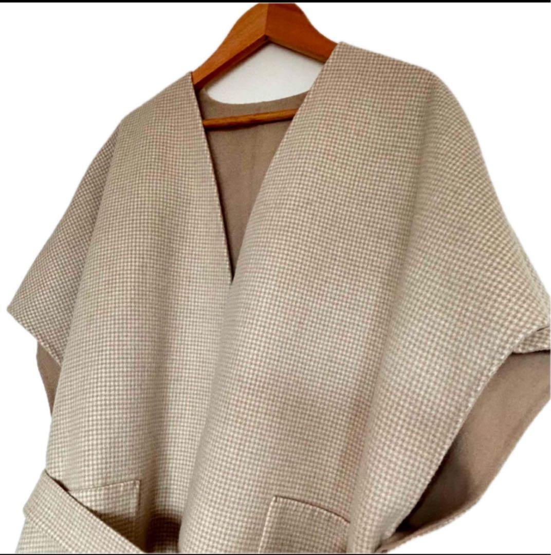 ♡美品♡　ドゥロワー　ハウンドトゥースリバージレ　23AW　定価15万