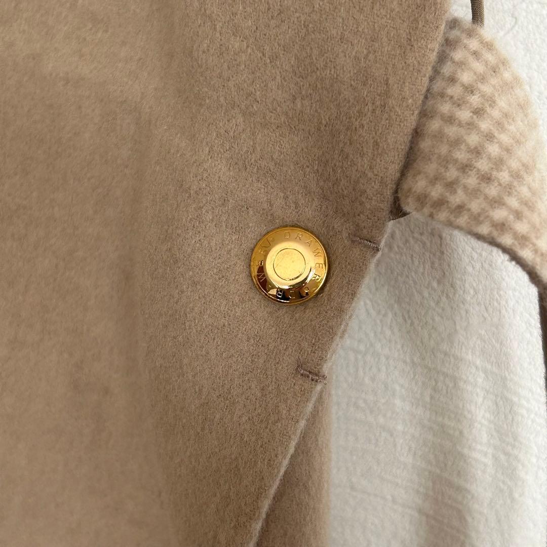 ♡美品♡　ドゥロワー　ハウンドトゥースリバージレ　23AW　定価15万