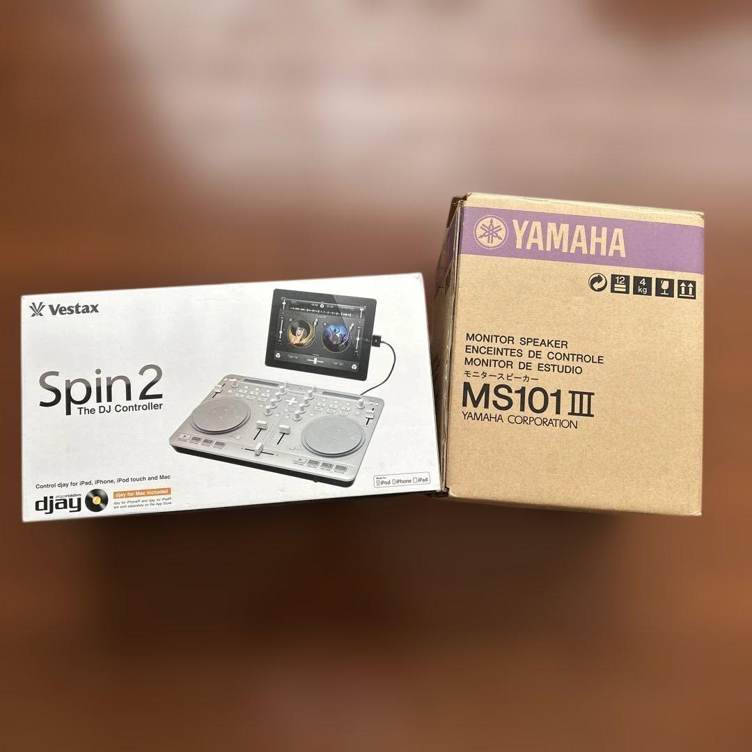 美品送料込⭐︎vestax spin2 YAMAHAスピーカー　マイク