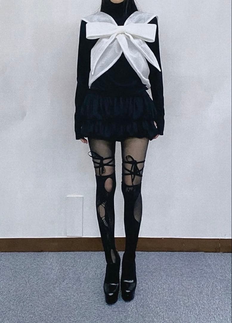 ※YUNO※ litmus her praha リボンハーネス　白