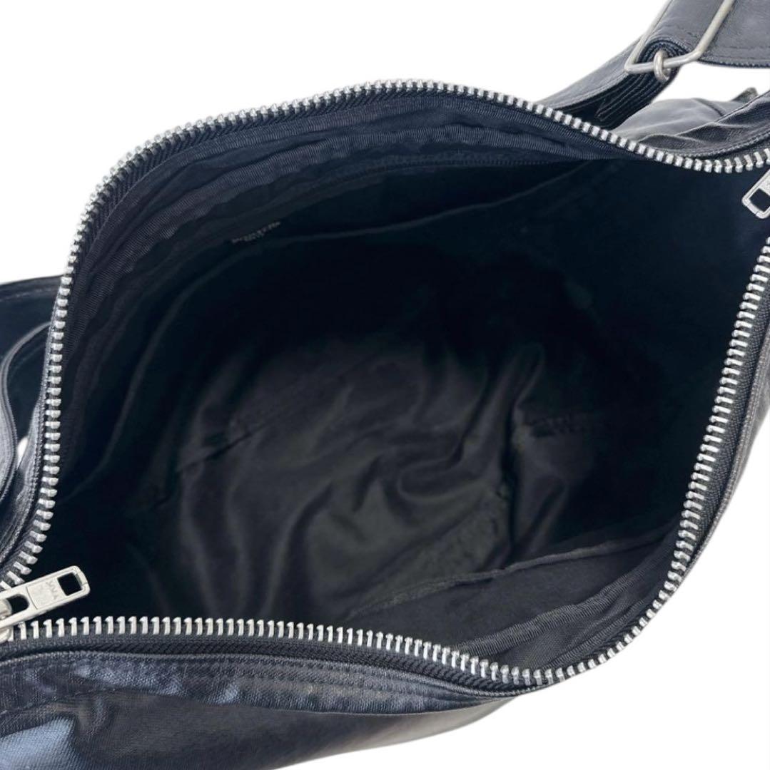 極美品✨ポーターフリースタイル ショルダーバッグ ハーフムーン ブラック L