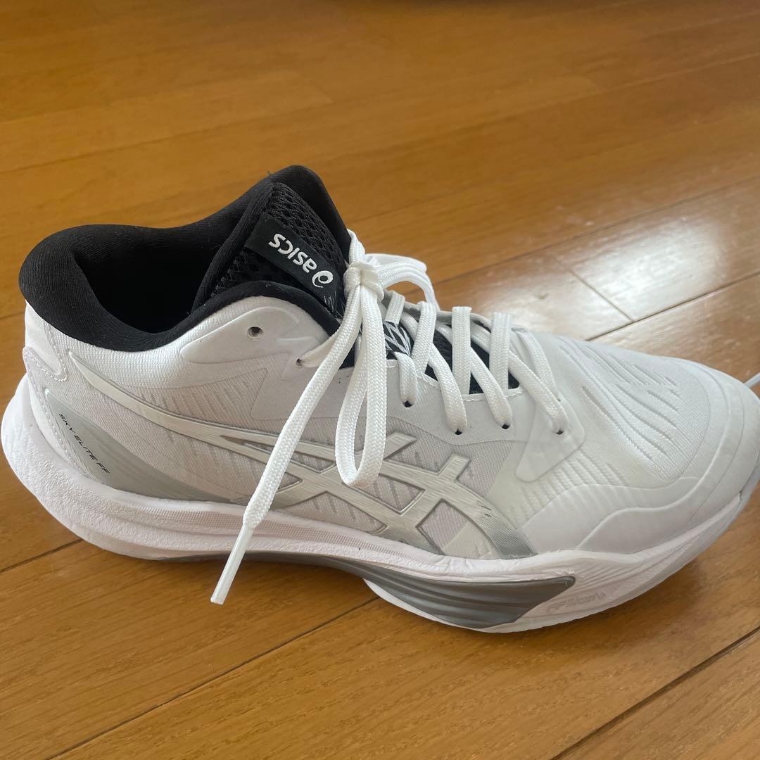 asicsスカイエリートFF3 バレーボールシューズ　ホワイト×シルバー24.5