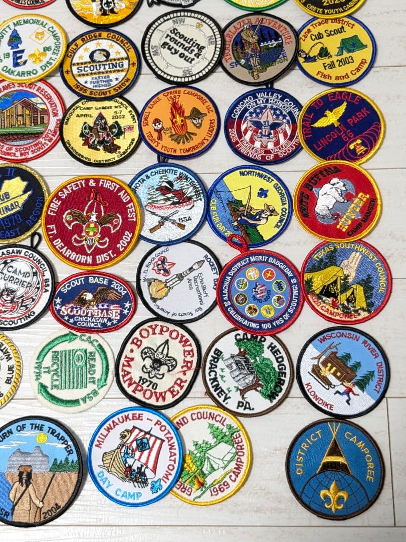 102枚 アメリカ刺繍ワッペン ボーイスカウト まとめ売り ビンテージ 当時物