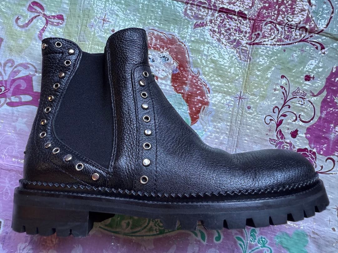 ジミーチュウ　ショートブーツ　サイドゴアブーツ