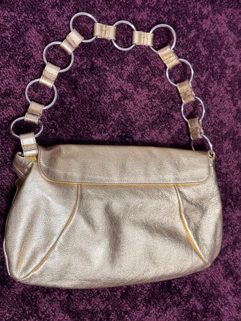 美品✨イヴ・サンローランゴールドパーティーバッグ値下げしました❣️