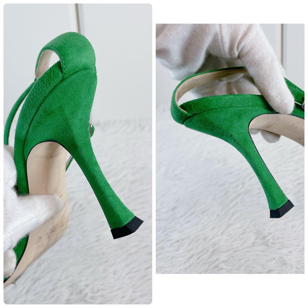 Jimmy Choo ジミーチュウ　サンダル　ハイヒール　クリスタル