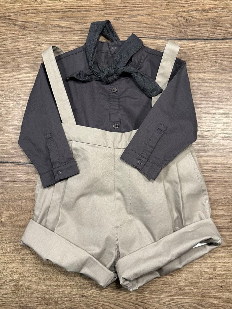 MARLMARL ロンパース ハーフパンツ3点セット　80