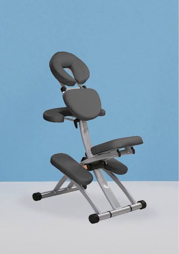 折りたたみ式マッサージチェア グレー/ブラック