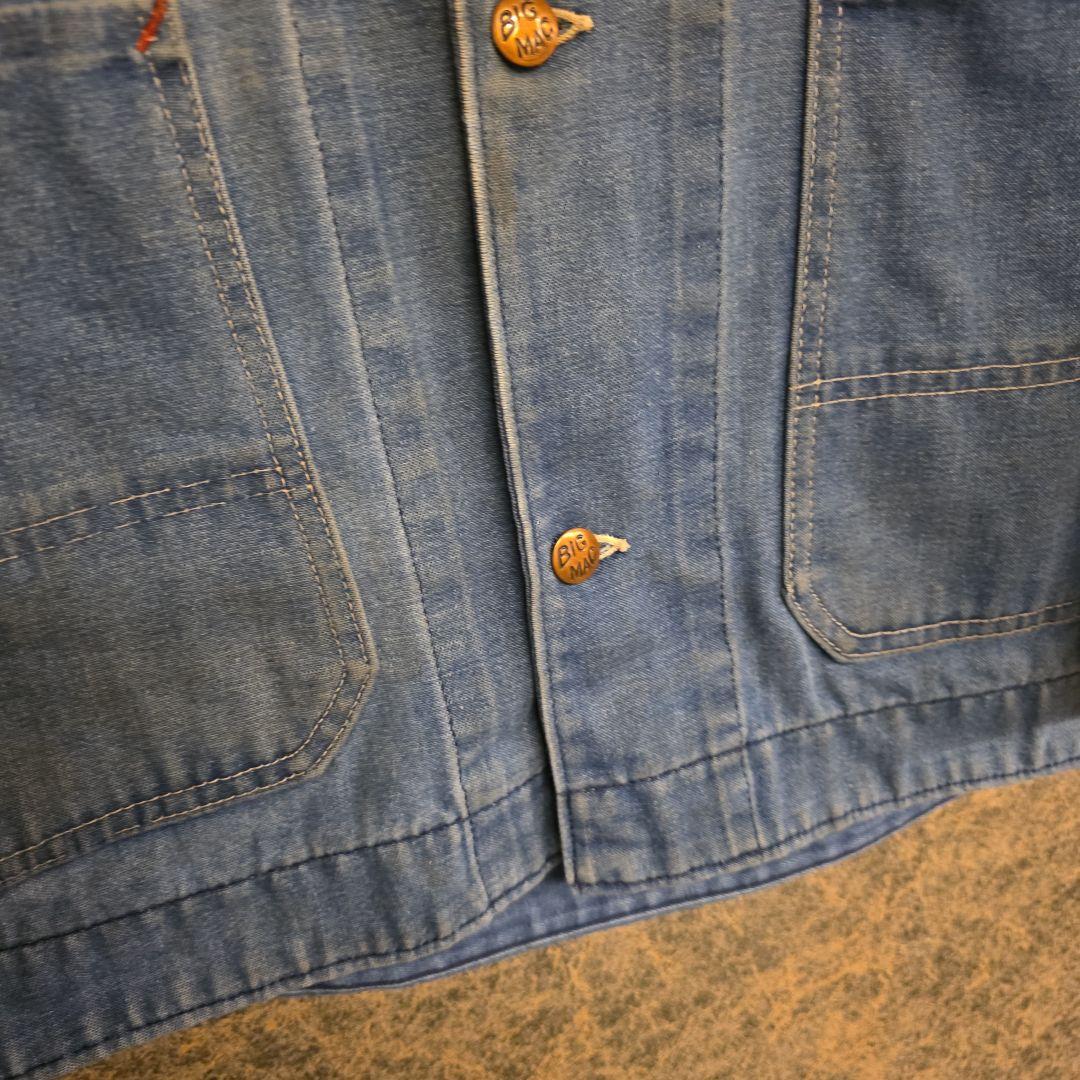 80s BIGMAC ビッグマック　デニムカバーオール　ヴィンテージ　フェード