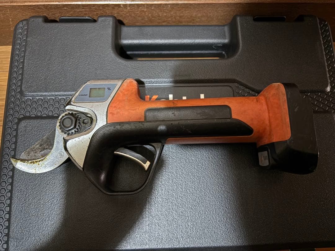 kebtek KT E-35 電動　電気　剪定鋏　収納ケース付き