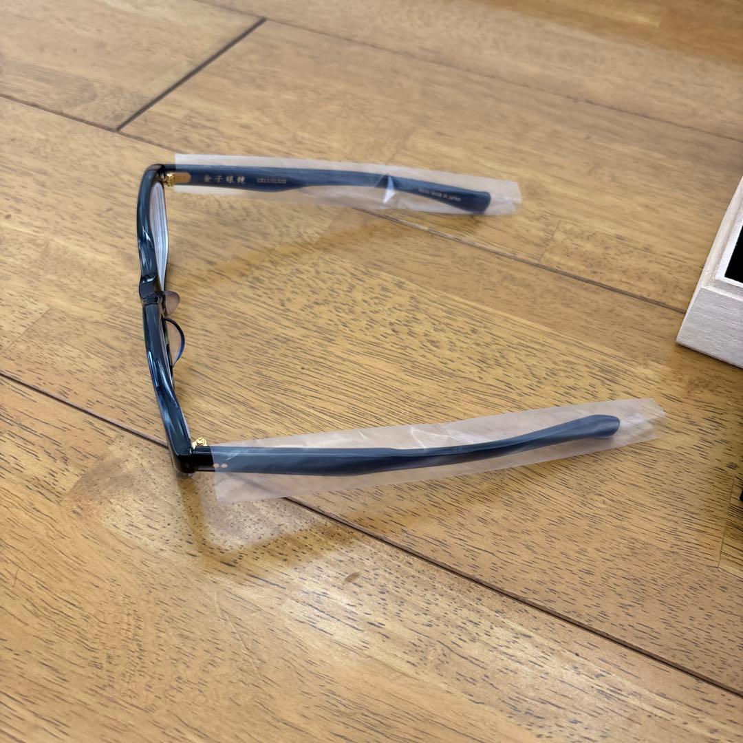 金子眼鏡 メガネ ブラック プラスチックフレーム