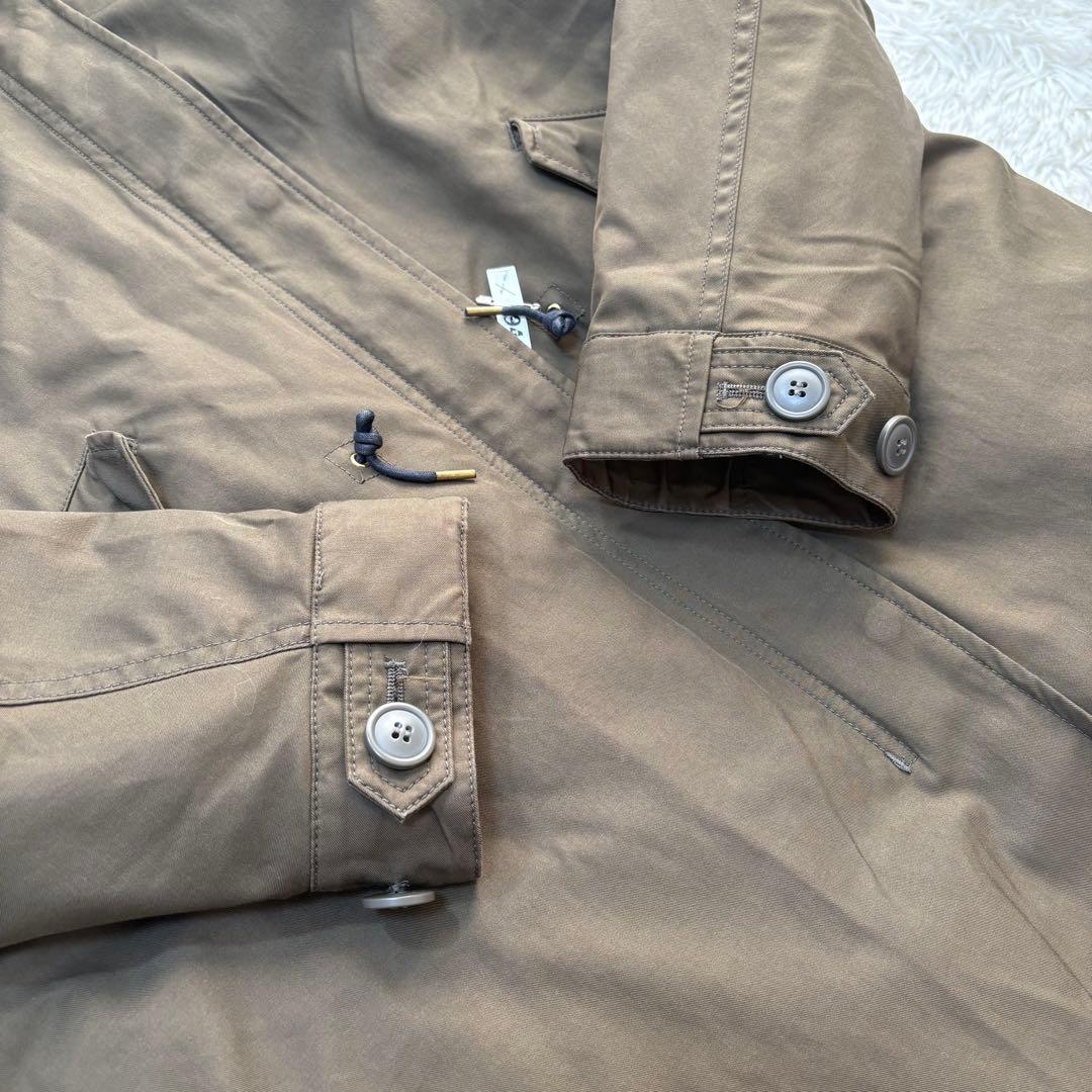 【イエナ】モッズコート　ライナー付き　ファー　L カーキ　ロング丈