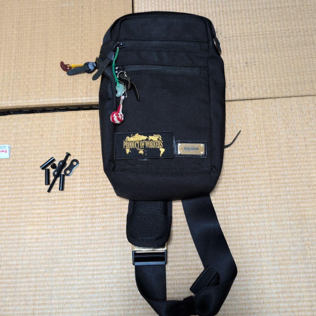 ち*き様 PRODUCT OF WORKERS ショルダーバッグ ブラック