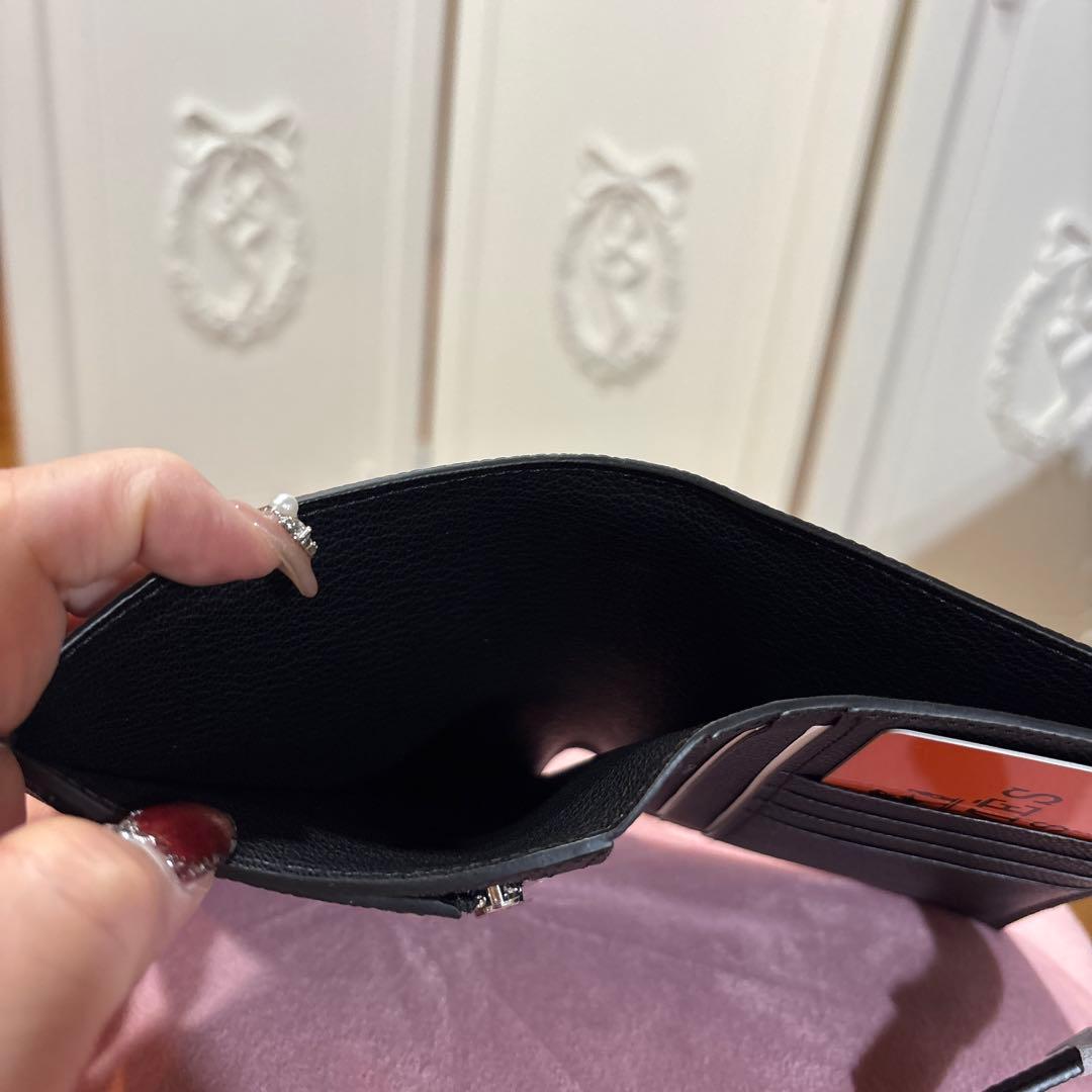 HERMESノベルティ折りたたみ黒財布新品未使用最終価格です