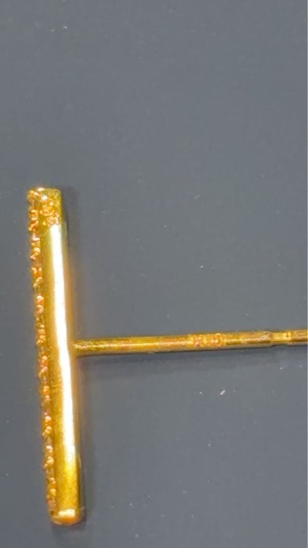 R*a様 blanciris ブランイリス　K18ゴールド バーピアス