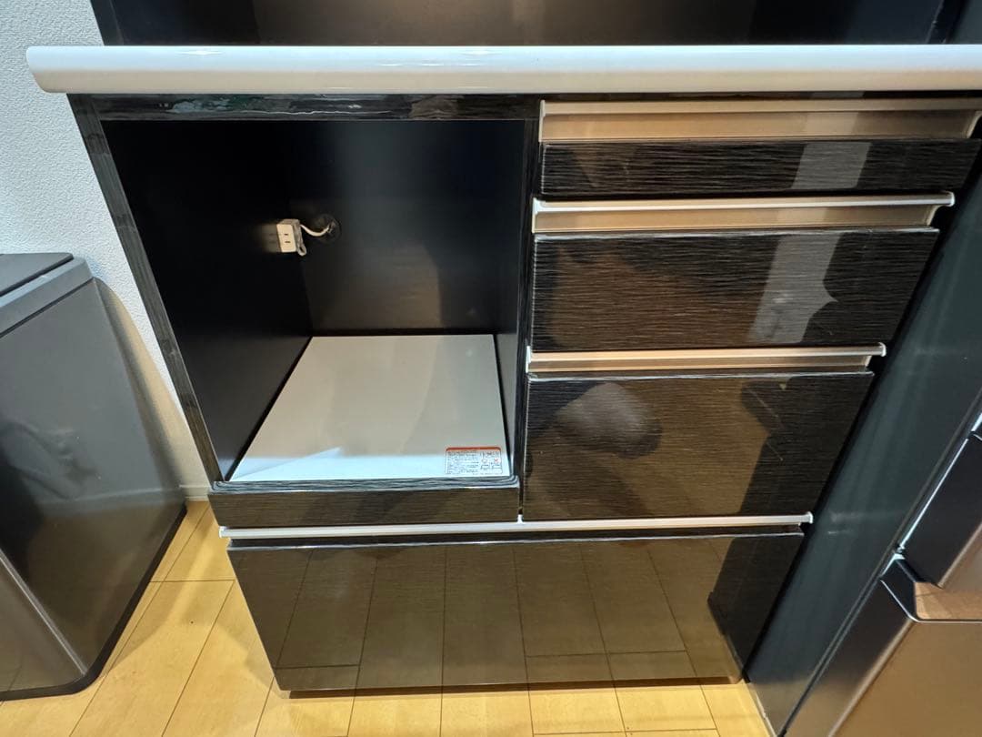 モダン ブラック レンジボード　ニトリ