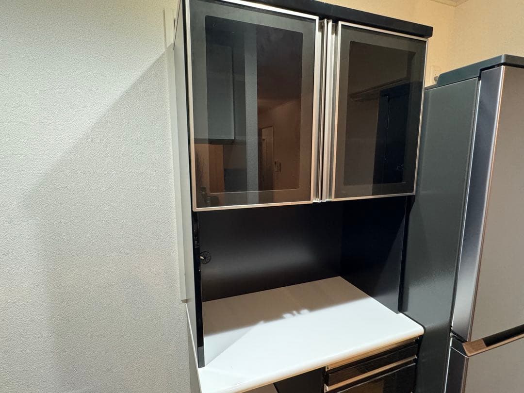 モダン ブラック レンジボード　ニトリ