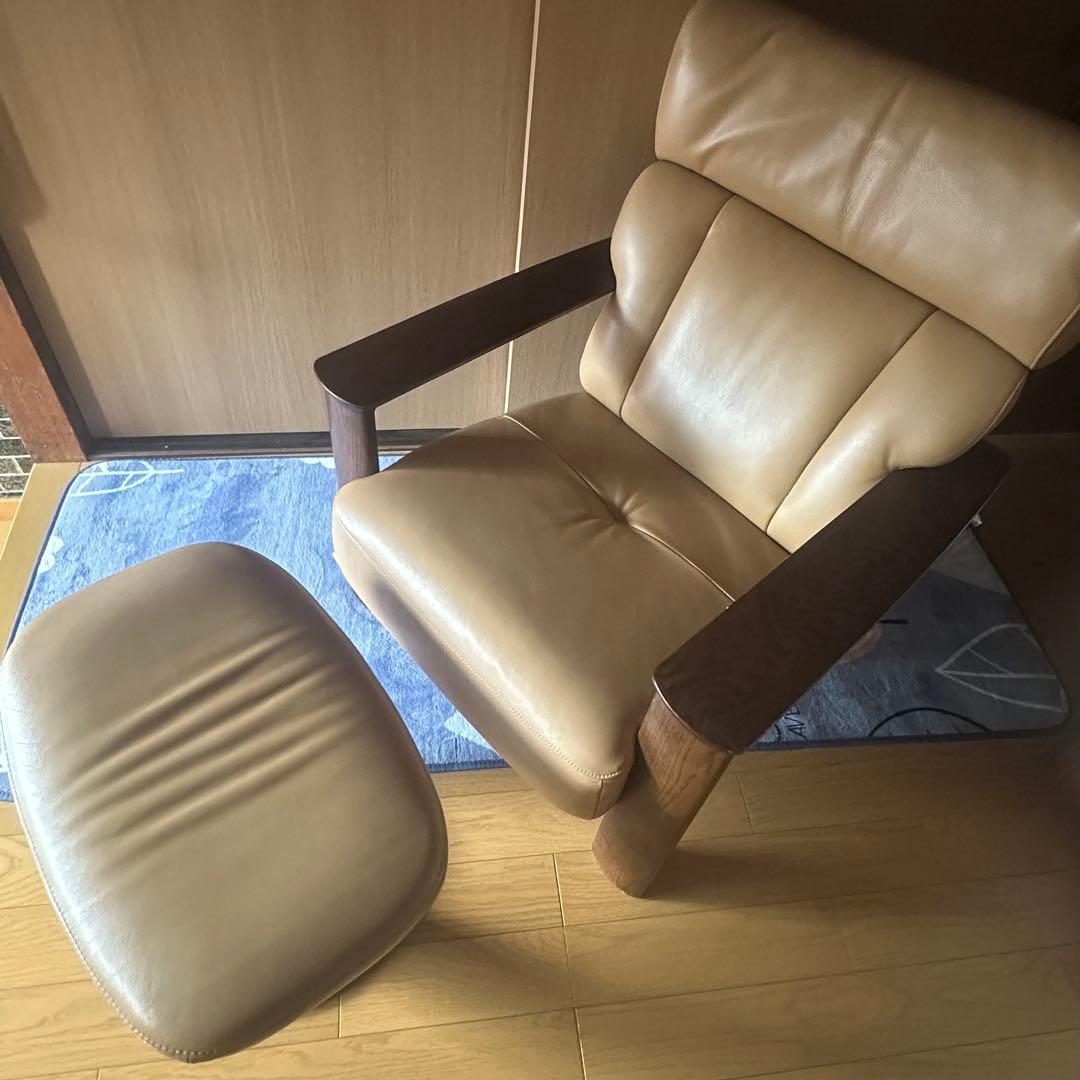karimoku / カリモク WT41 アームチェア 1人掛け　オットマン付き