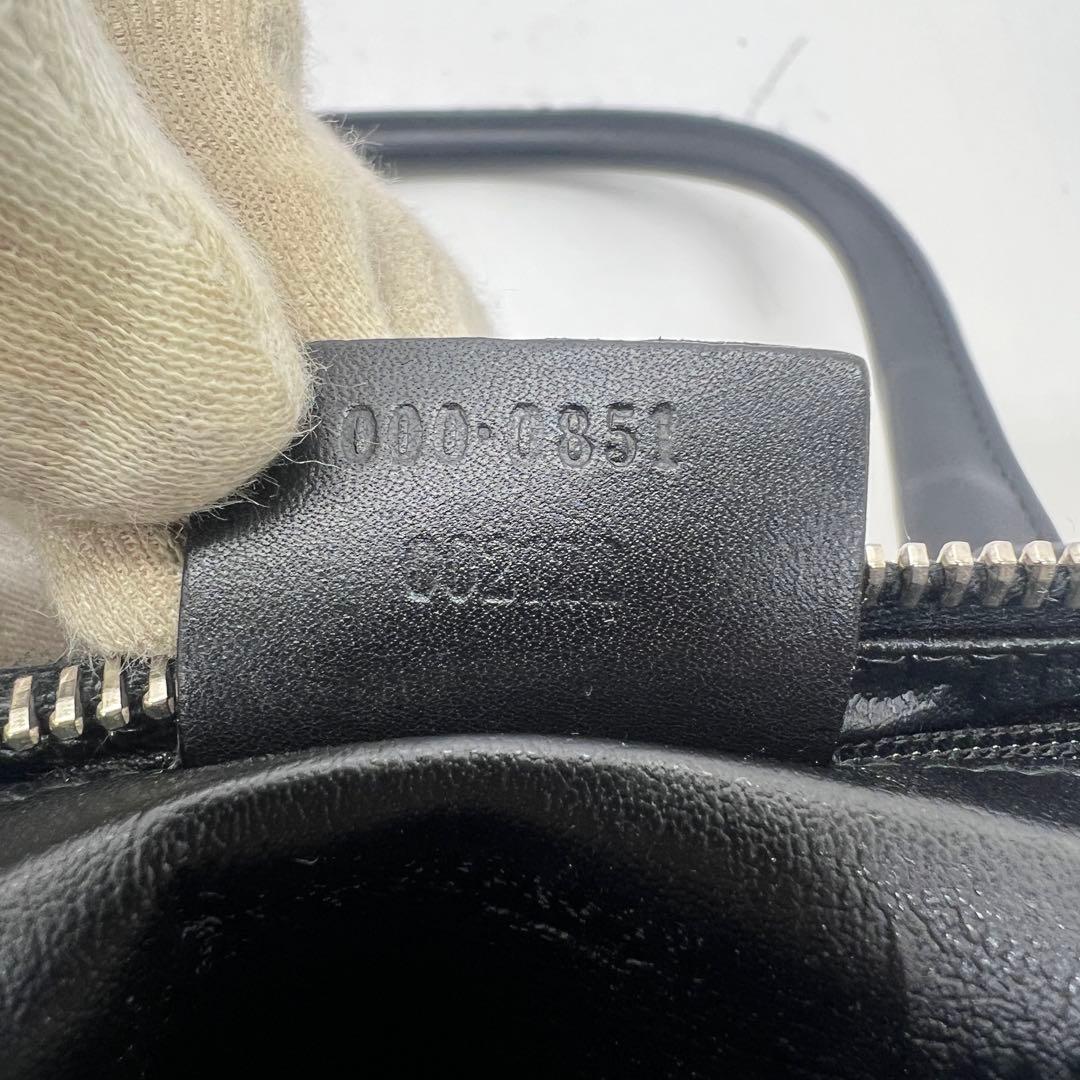 【極美品】グッチ ミニボストン ハンドバッグ GG キャンバス レザー 保存袋付