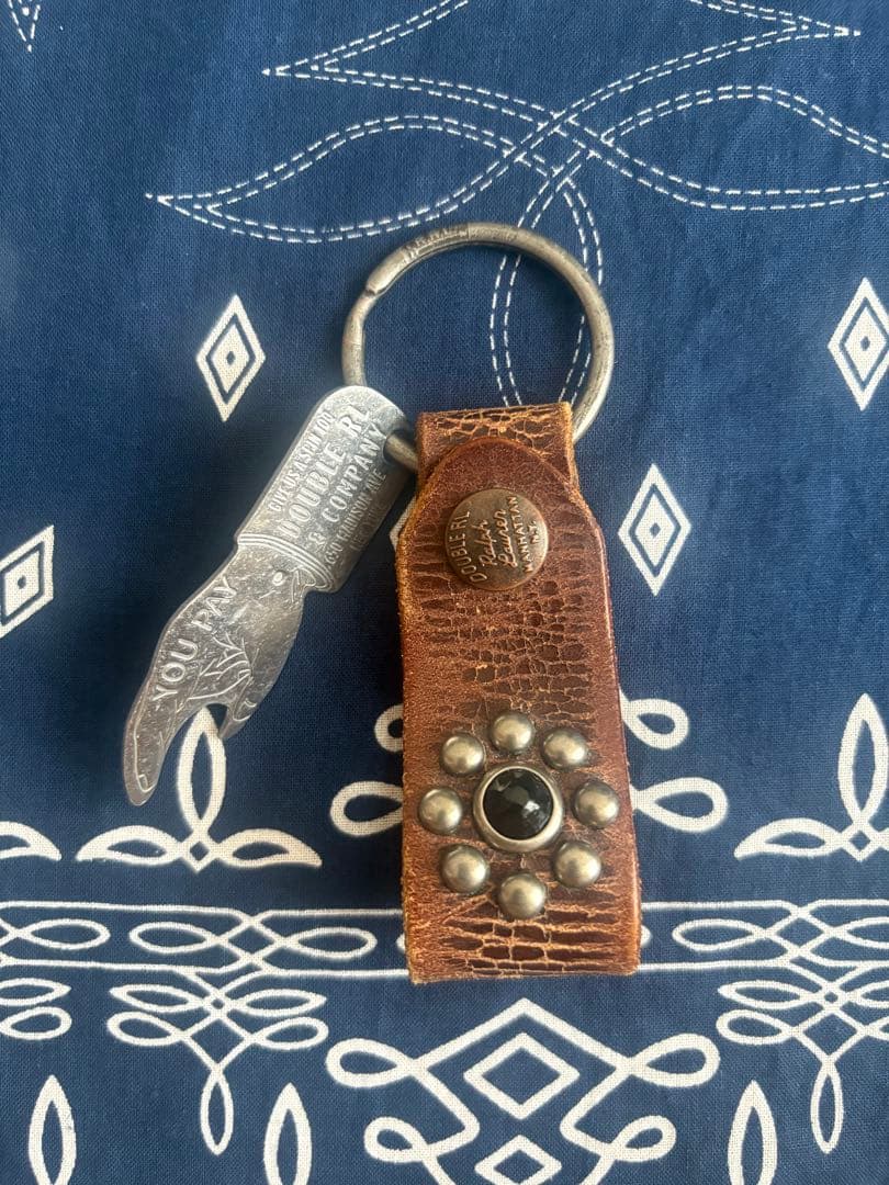 RRL レザー キーリング スタッズ キーホルダー ベルト