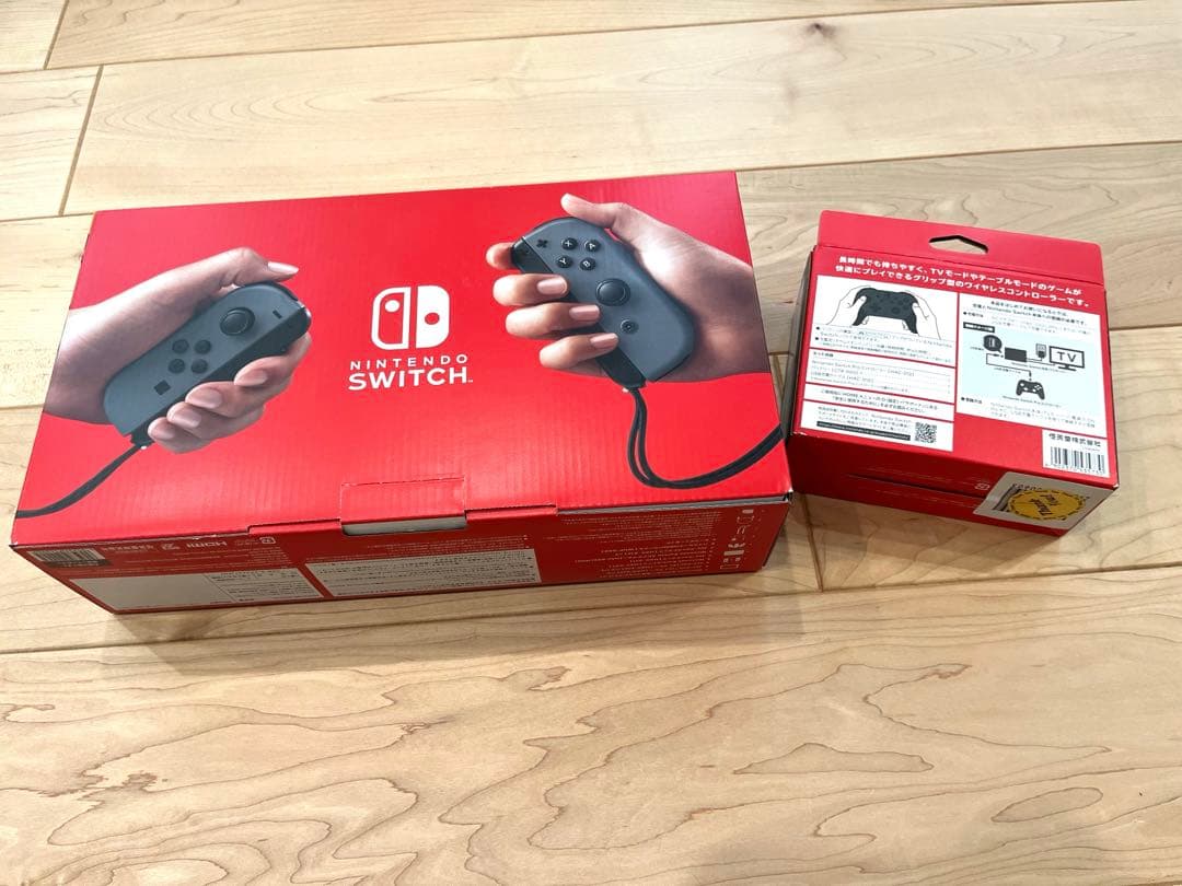 Nintendo Switch 本体 グレー プロコントローラーセット